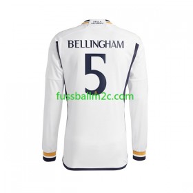 Fußballtrikots Real Madrid Jude Bellingham 5 Heim Trikotsatz 2023-2024 Langarm